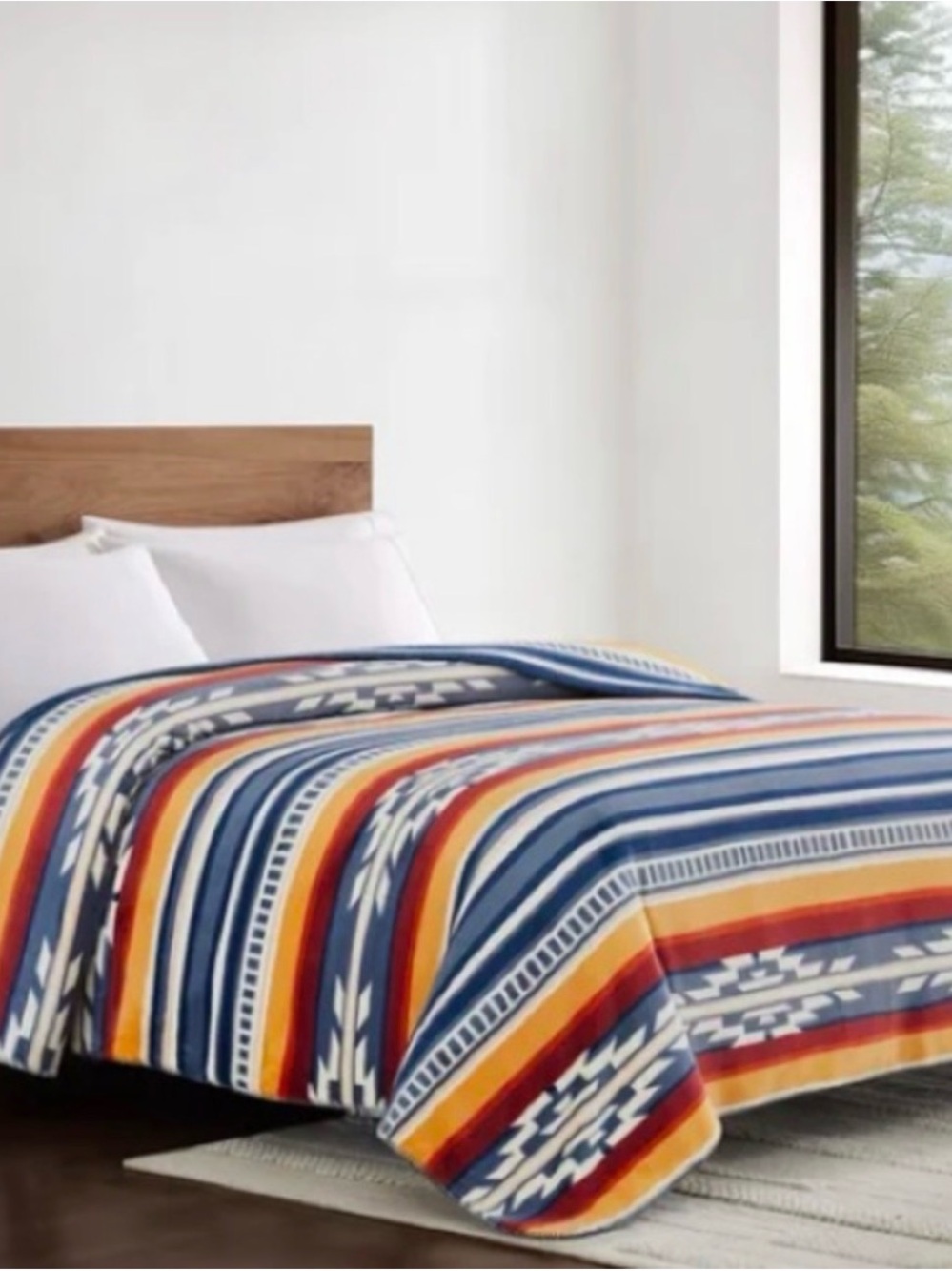 Pendleton Ultrasoft Blanket - Saltillo Stripe - Queen - Picture 5 of 6